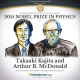 Nhật, Canada chia nhau giải Nobel Vật lý 2015